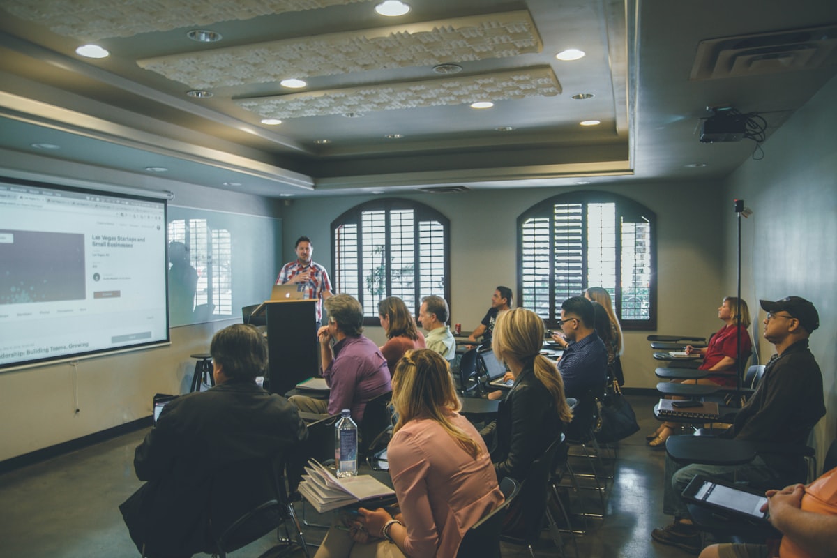 Professional corporate training and workshop session